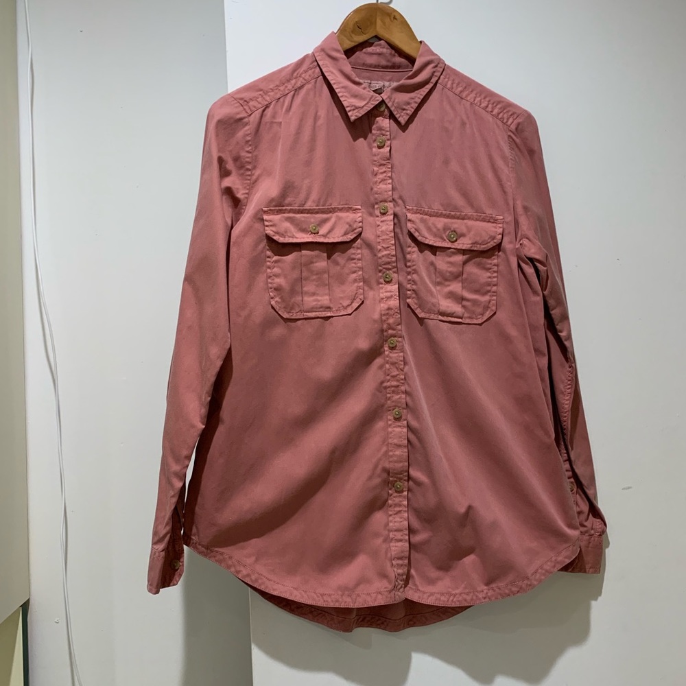 Banana Republic Salmon Denim Button Down
